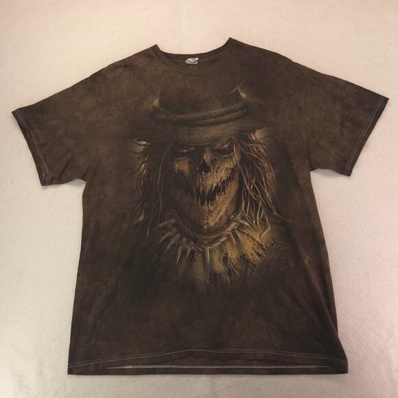 James Ryman Scarecrow Crew Neck Short Sleeve Graphic T-Shirt Mens Size XL Brown - Picture 2 of 9